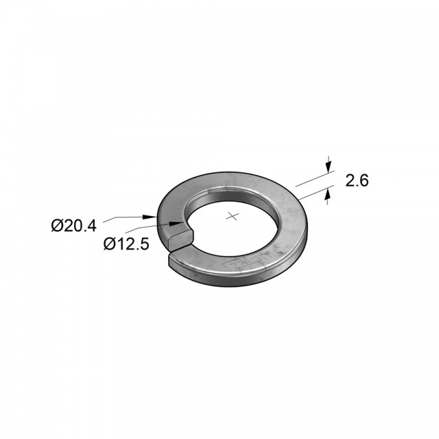 GROVER WASHER M12 GALVANIZED